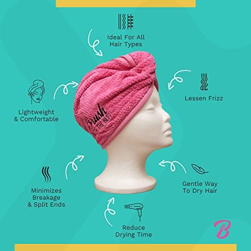 Felicia Leatherwood Microfiber Hair Towel - Pink
