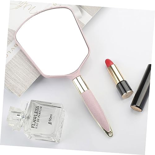 WRITWAA Handheld Vanity Mirror with Ergonomic Handle