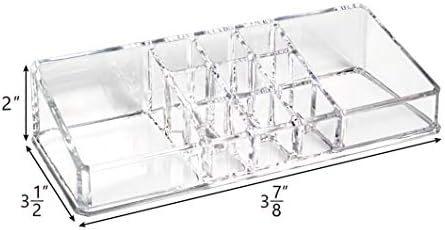 Ikee Design Cosmetic Tray with 2 Large Compartments and 9 Lipstick Holders 1