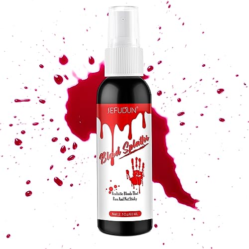 Valleylux Halloween Blood Splatter Washable Fake Blood Spray 60ml