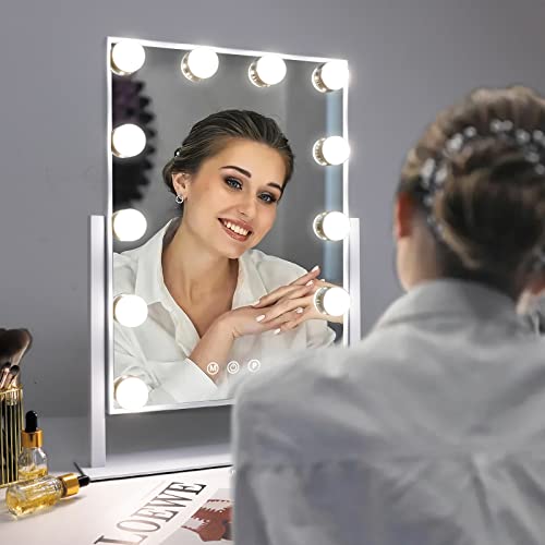 Fenair Vanity Mirror with 10X Magnification and Lights