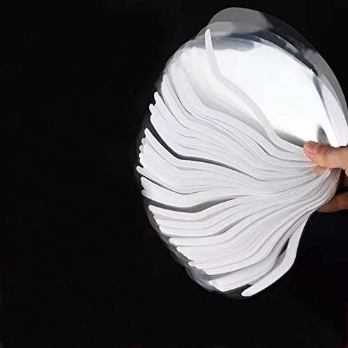 Medsuo 50pcs Clear Face Visors for Microblading and Eyelash Extensions