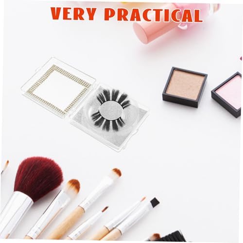2pcs Rhinestone Eyelash Storage Box Stylish Case for Travel 1