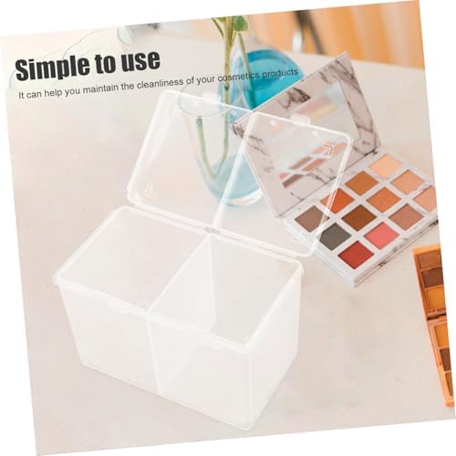 VALICLUD Cotton Pads Storage Box with Compartment