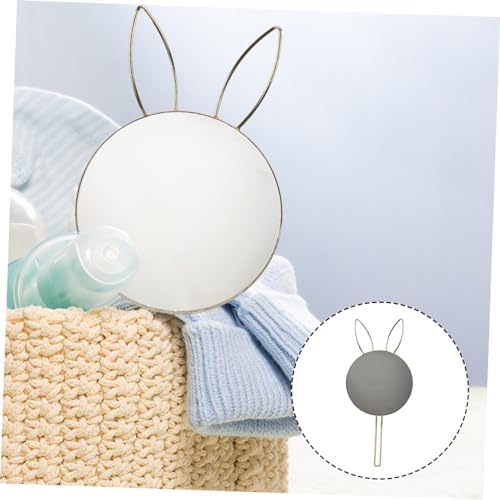 Beaupretty Wall Mounted Bunny Ear Cosmetic Mirror