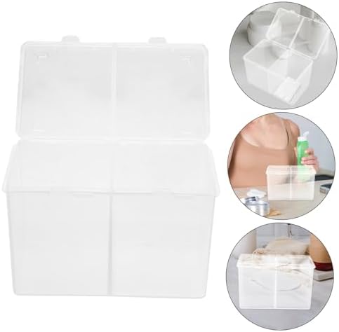 TOVINANNA Plastic Cotton Pads Storage Box