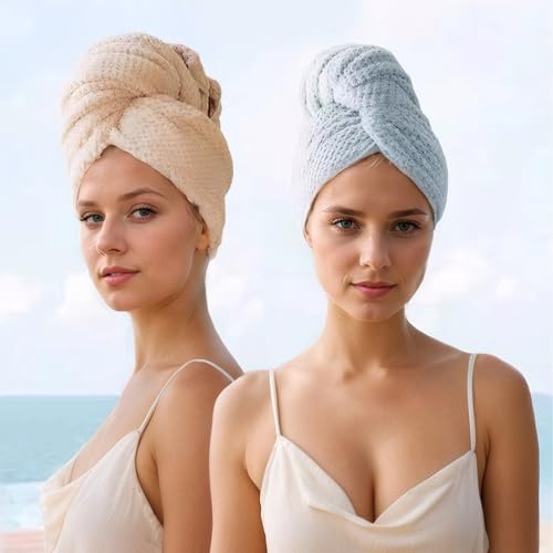 LiliGloris 3PC Personal Care Set - Hair Drying Towel Headband Facial Mask 1