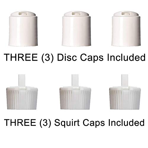 Aromine 8oz HDPE Squeeze Bottles 3 Pack