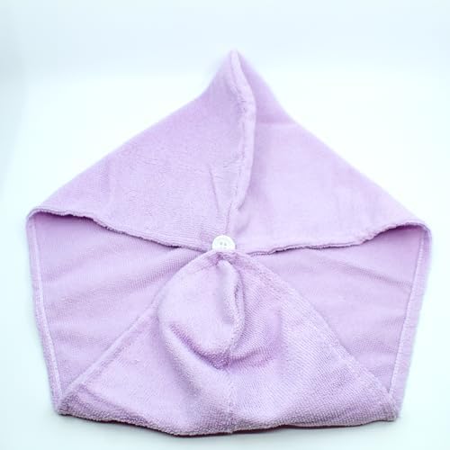 Earth I Purple Microfiber Hair Towel 4 Pack 1 Face Stone Gua Sha