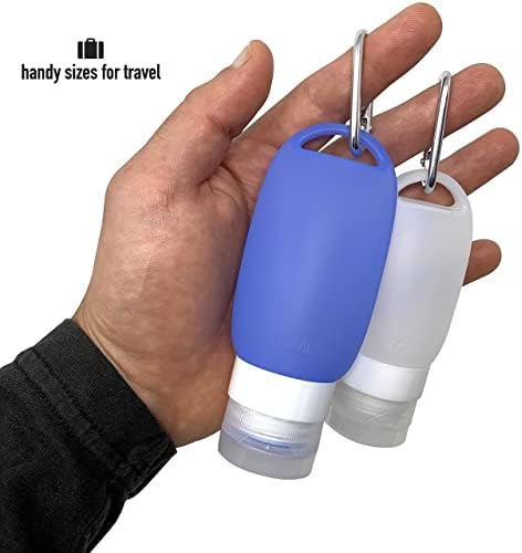 Cruise On Silicone Travel Bottle Set TSA Approved Leak-Proof Refillable