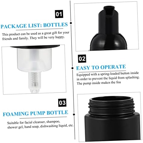 5PCS Foaming Bottle Set with Electroplated Frosted Design