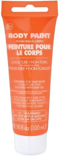 Amscan Orange Body Paint 34 oz Halloween