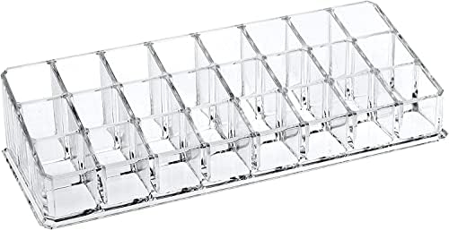 Clear Acrylic Lipstick Organizer with 24 Slots