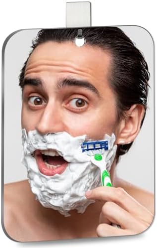 BQRIS Shower Mirror No Fog 6x8 Inch Shaving Makeup