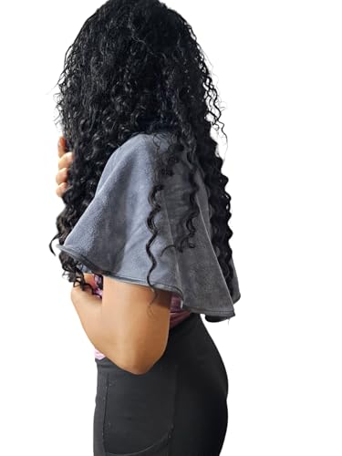 JADASH Grey Microfiber Shoulder Cape Towel