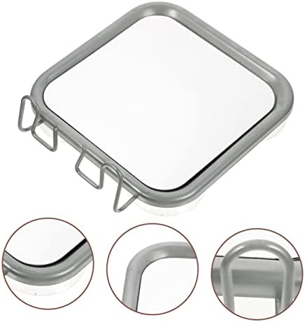 Fogless Shower Mirror with Suction Cups and Hook 1