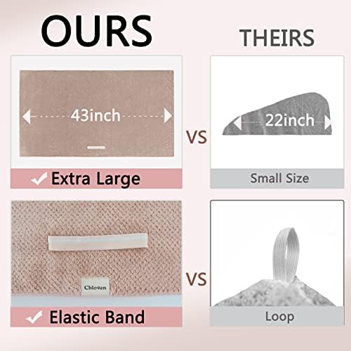 Chloven 2 Pack Extra Large Microfiber Hair Towel