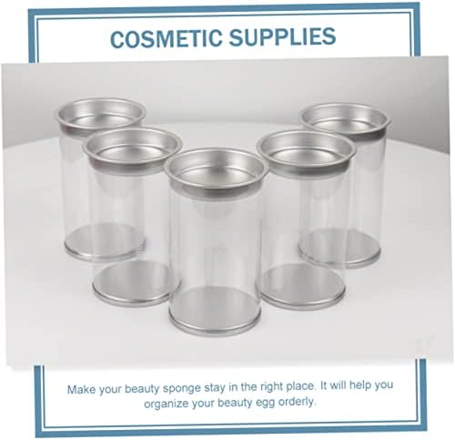 BIUDECO 6 Pack Egg Shape Makeup Sponge Case