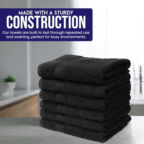 Linteum Textile Supply Hair Drying Towels 20x40 Inches Pack of 6