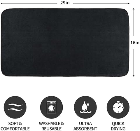 MICROFI Microfiber Hair Drying Towels 4 Pack