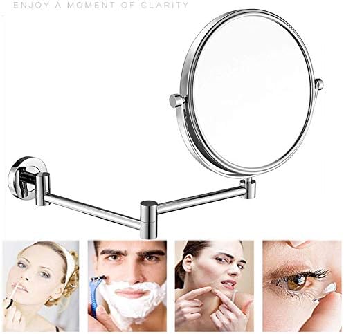 DEIHGE 8-Inch Wall Mounted Makeup Mirror with Magnification