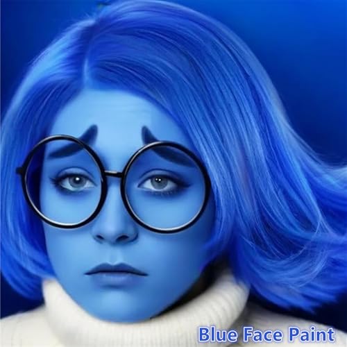 Go Ho Royal Blue Waterproof Face Paint for Halloween Cosplay