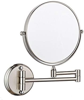 LZHIANG 8 Wall Mounted Makeup Mirror with 3X 5X 7X 10X Magnification