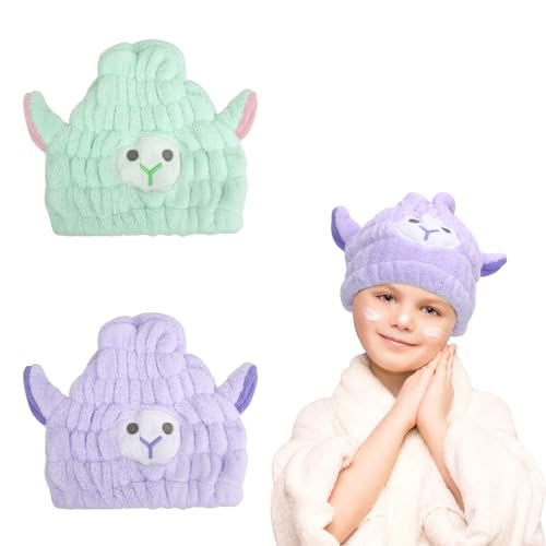 Unaone 2 PCS Microfiber Hair Drying Towel for Kids