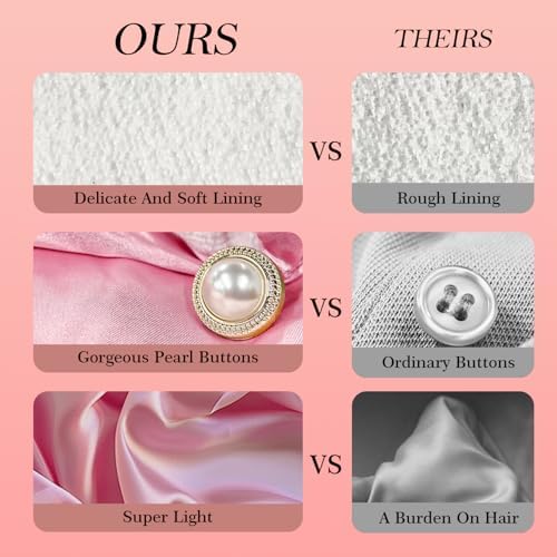 Bsofter Satin Microfiber Hair Towel Wrap for Women