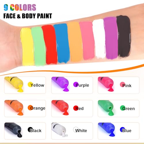 Halloween Green Face Body Paint for Cosplay Special Effects