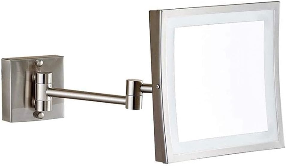 DEIHGE Makeup Mirror 3X Magnification Wall Mounted LED Lighted