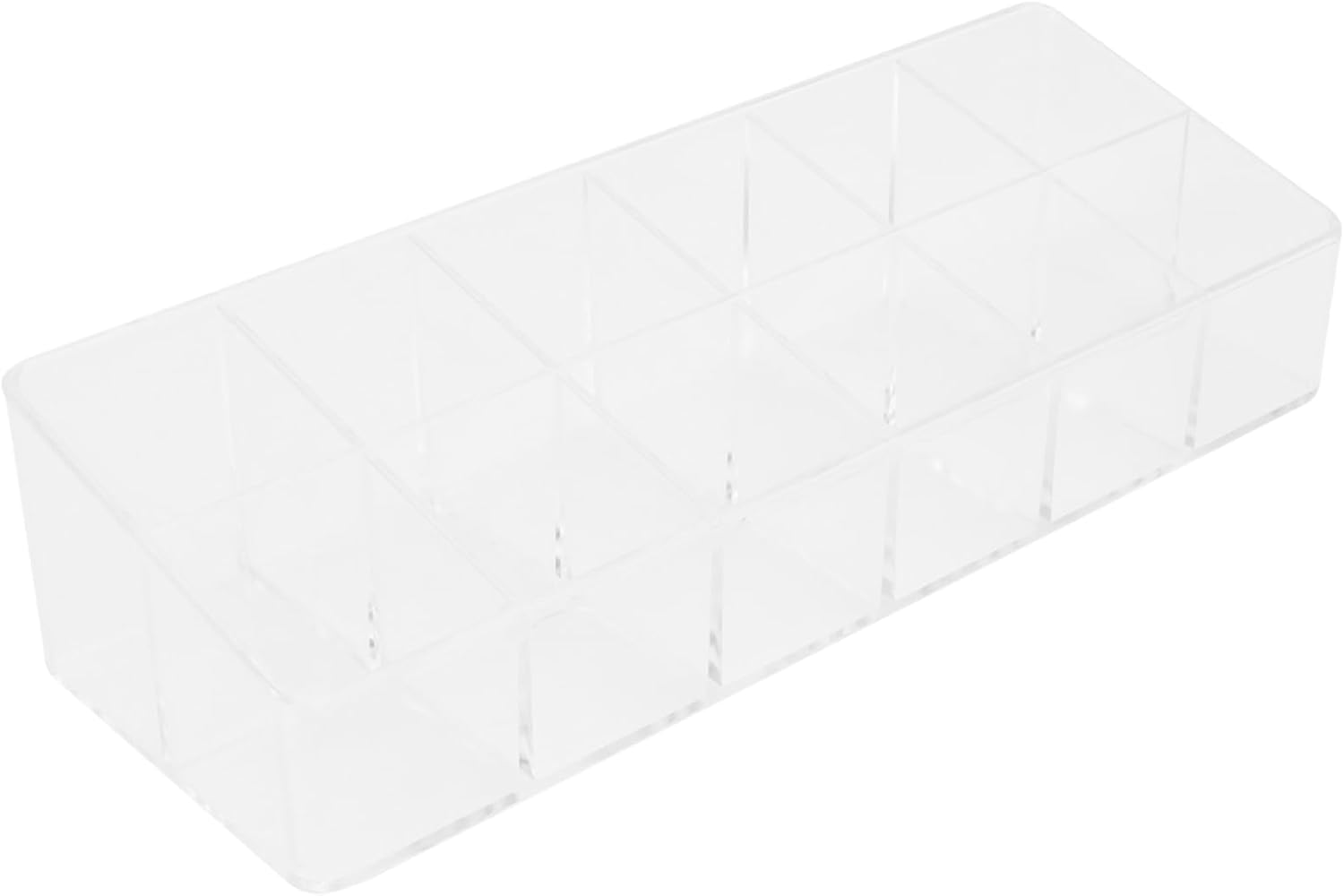 Plastic Nail Polish Organizer 10 Slot Makeup Display Case