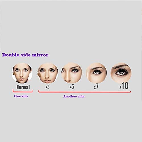 DEIHGE 360 Swivel Brass Double Sided Makeup Mirror