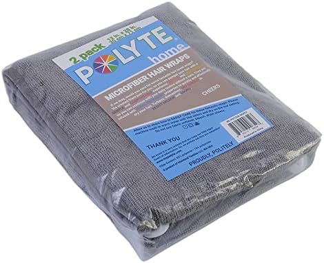 POLYTE Microfiber Hair Turban Wrap Drying Towel