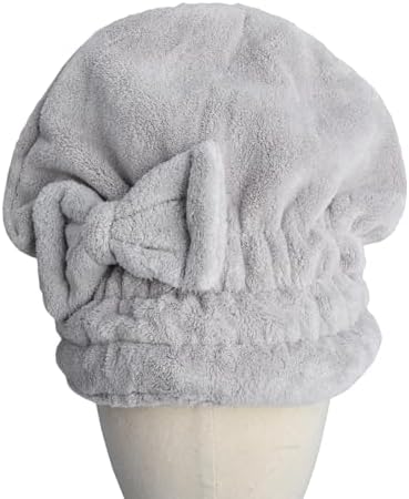 HOPESHINE Microfiber Hair Towel Cap - Quick Dry Super Absorbent Anti Frizz