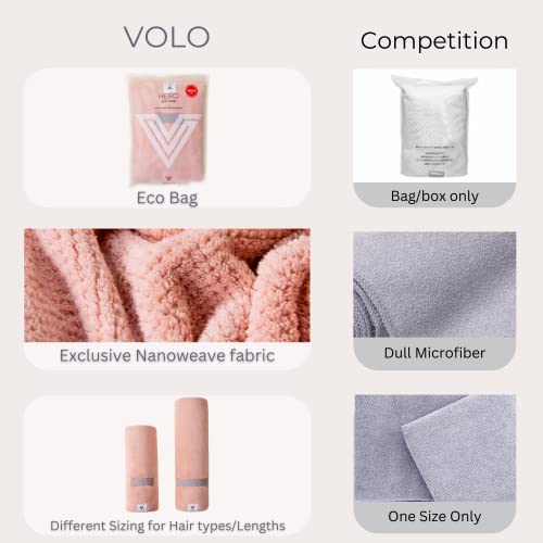 VOLO Hero Cloud Pink Hair Towel