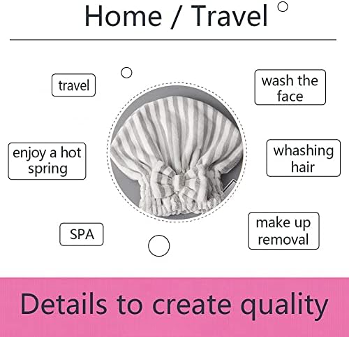 SportMore Microfiber Hair Towel Cap Set of 2