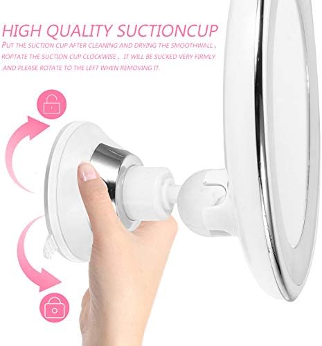 Angoily 10x Magnification LED Makeup Mirror for Women