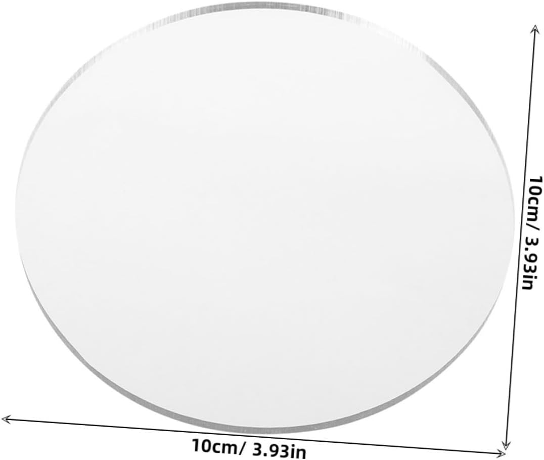20pcs Round Acrylic Mirror Sheets for Makeup Wall Travel Vanity