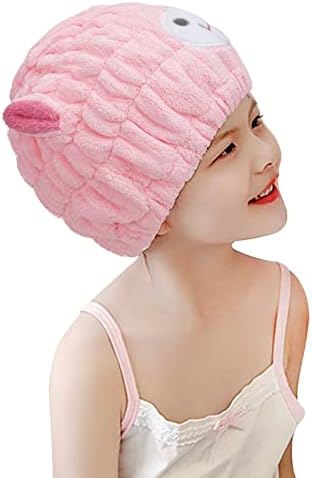 Cute Plush Lamb Hair Drying Cap with Ears