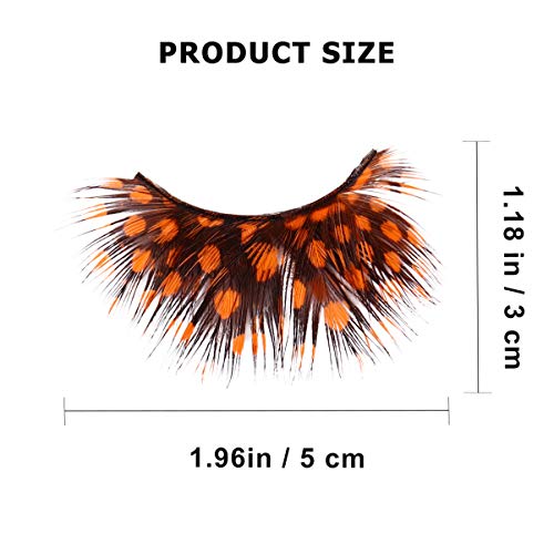 LALAFINA Halloween Spiky False Lashes 2 Pairs for Dance
