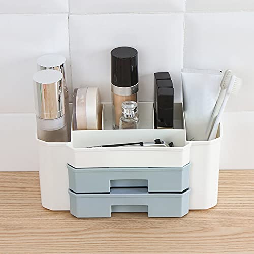 HMDABD Cosmetic Organizer With Drawers Clear Plastic Case
