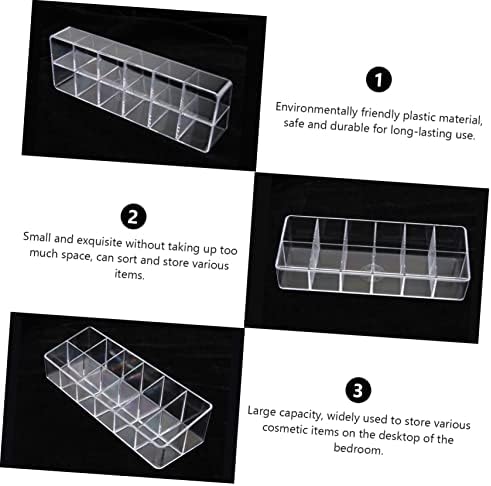 Healeved 1pc Lipstick Storage Box Makeup Display Case