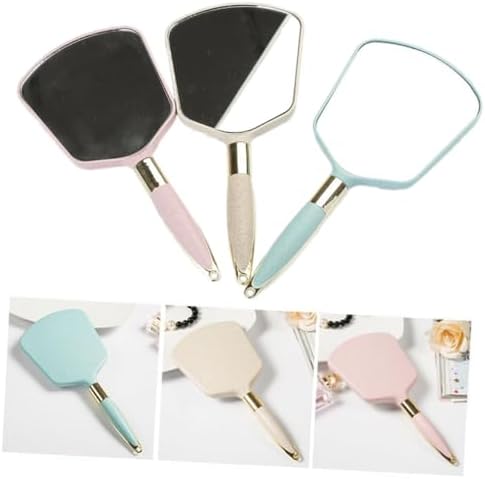 SOIMISS Handheld Mirror with Ergonomic Handle for Travel and Bathroom Use