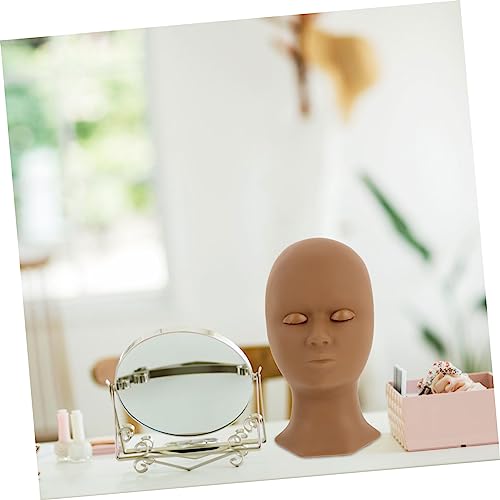 Ipetboom Makeup Practice Face Replaceable Eyelids Lash Head Mold