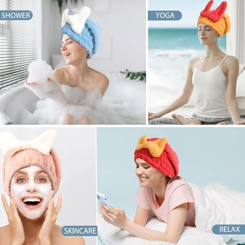 YUMINGUHC 2Pcs Super Absorbent Hair Drying Towel