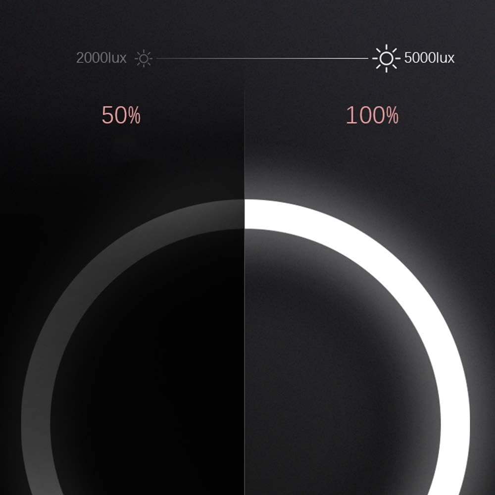 LED Makeup Mirror USB Charging Portable Double 2X Magnifier