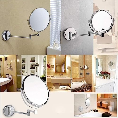 Bleslin Double-Sided 7X Magnifying Wall Mirror with 360 Swivel