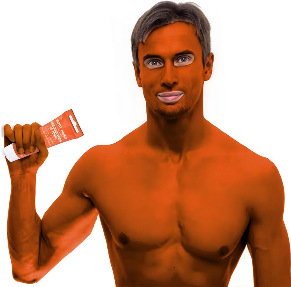 Amscan Orange Body Paint 34 oz Halloween