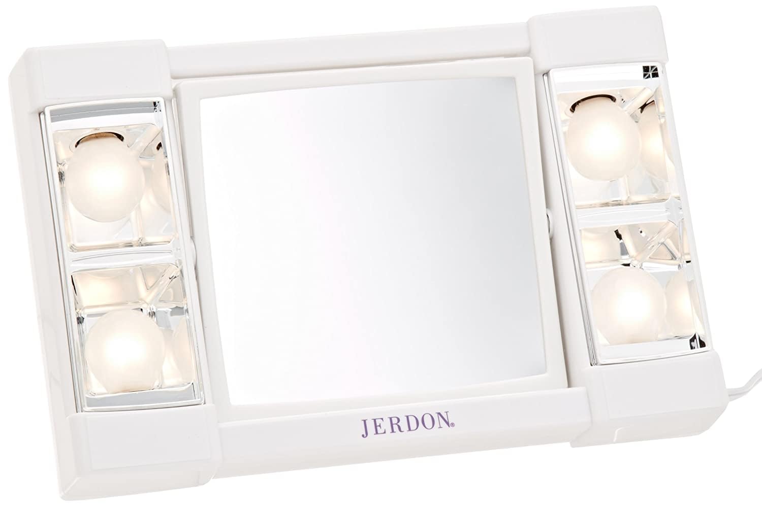 JERDON Two-Sided Makeup Mirror with 3X Magnification